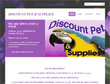 Tablet Screenshot of discountpetbirdstore.com